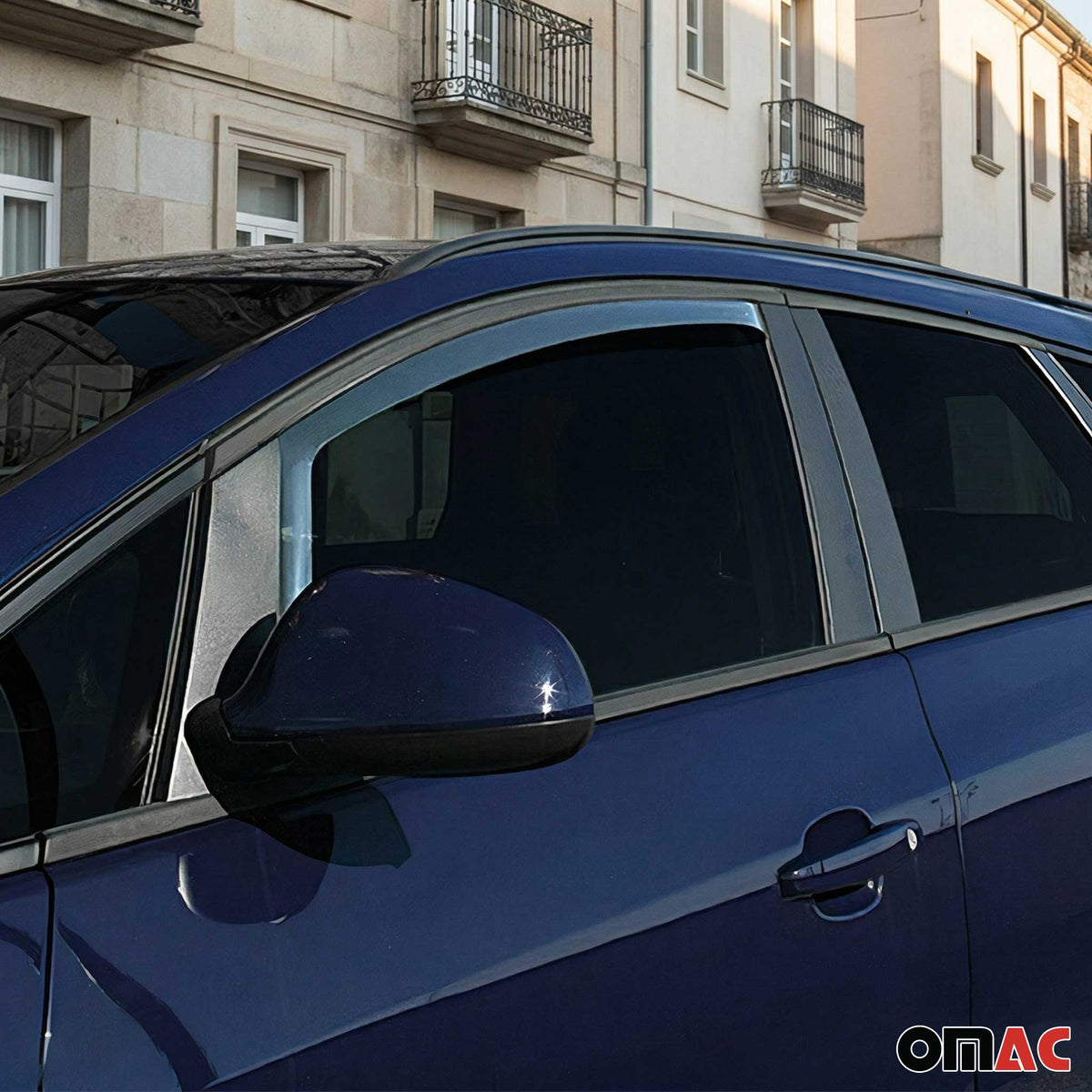 Windabweiser Regenabweiser für Citroen Berlingo 2008-2018 Dunkel Acryl 2tlg