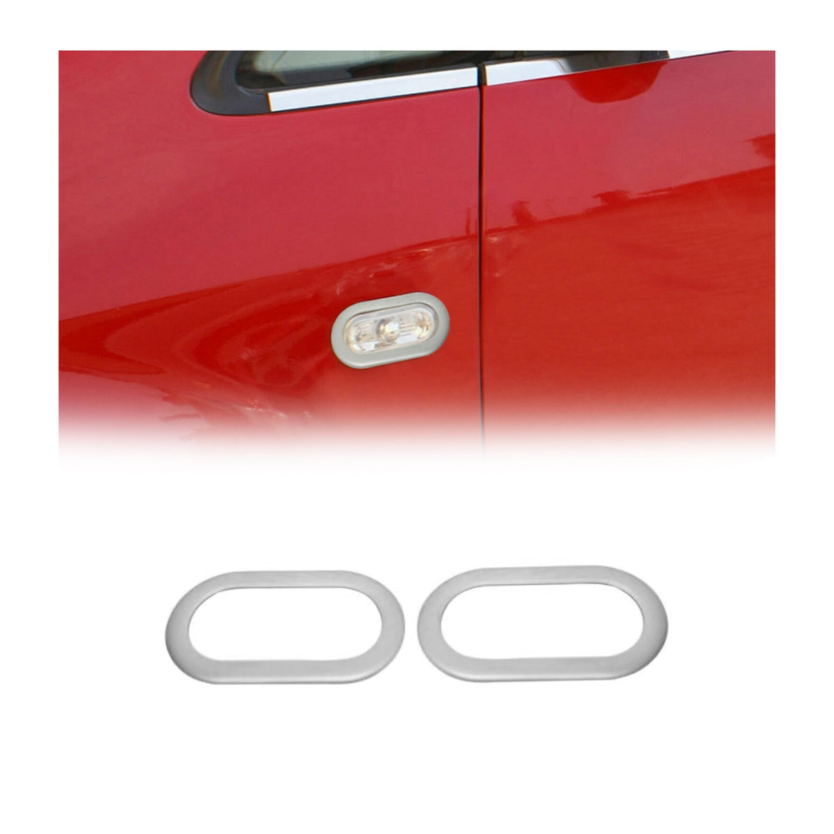 Blinkerrahmen Seitenblinker für Ford Galaxy 1995-2006 Edelstahl Chrom 2x