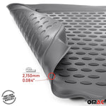 OMAC Gummimatten Fußmatten für Mercedes W212 2009-2016 TPE Automatten Grau 4x