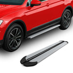 Seitenschweller Trittbretter Schweller für Porsche Cayenne 2010-2017 Alu Grau