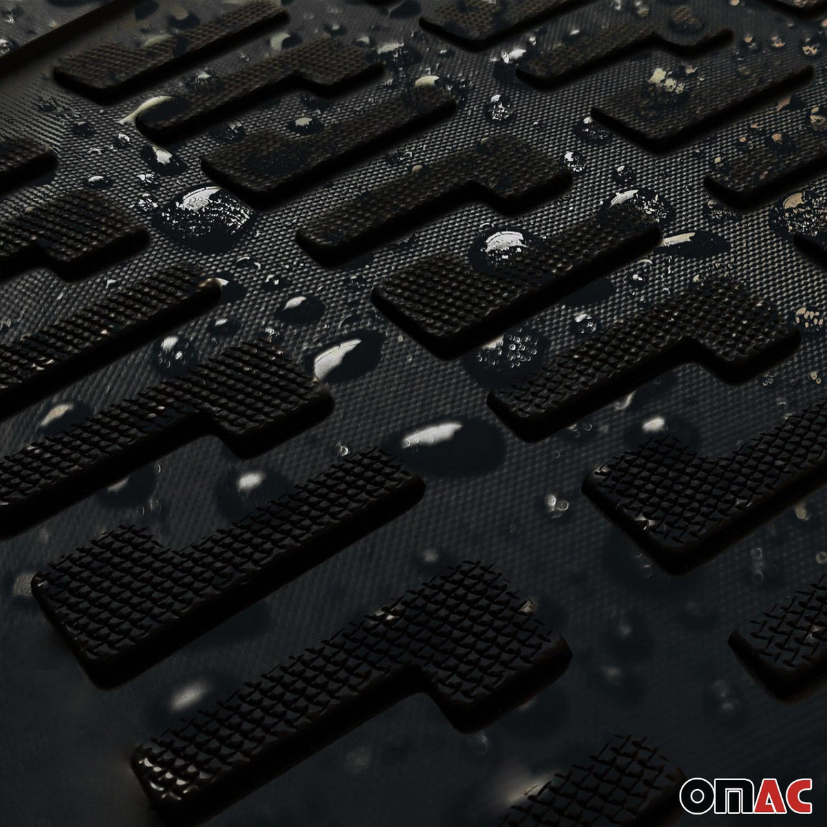 Fußmatten 3D Gummimatten für Ford Transit 2000-2014 Gummi TPE Schwarz 4tlg