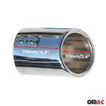 Auspuffblende Endrohr für Audi A3 2003-2013 Edelstahl Chrom 1tlg