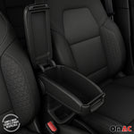 Mittelarmlehne Armlehne Mittelkonsole für Peugeot 307 2001-2006 PU-Leder Schwarz