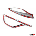 Reflektor Blenden Reflektorleiste für Toyota RAV4 2018-2020 Chrom ABS 2x