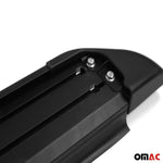 Trittbretter Seitenschweller für Fiat Scudo 2007-2016 L2 Langer Alu Schwarz
