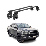 Menabo Dachträger Grundtäger für Toyota Hilux 2015-2026 50kg Stahl Schwarz 2 tlg