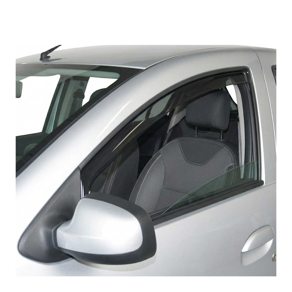 Windabweiser Regenabweiser für Dacia Sandero Stepway I 2009-2012 Dunkel 2x