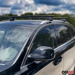 Dachträger Gepäckträger für Nissan Qashqai 2021-2023 ABE Aluminium Schwarz