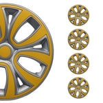 4x Radblenden Radkappen Radzierblenden für 15" Zoll Stahlfelgen Silber Gelb