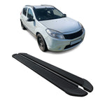 Seitenschweller Trittbretter Schweller für Dacia Sandero I 2008-2012 Alu Schwarz