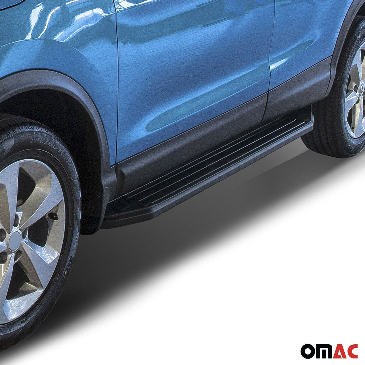 Trittbretter Seitenschweller für Nissan Qashqai 2018-2024 Alu Schwarz ABE