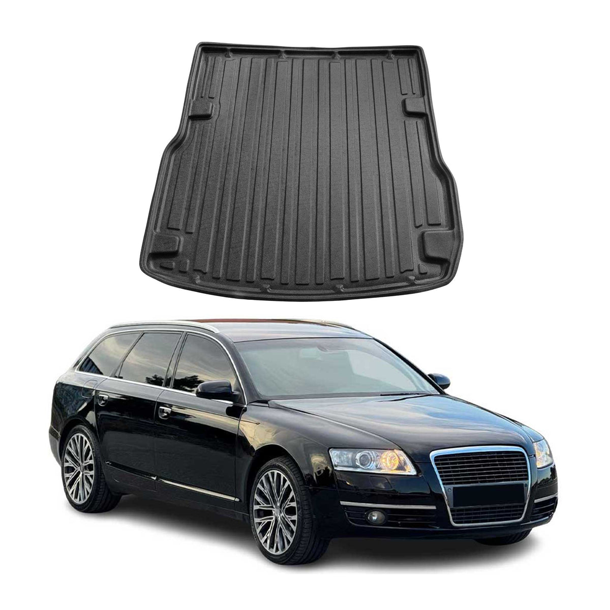 Kofferraumwanne Laderaumwanne für Audi A6 Avant Allroad C6 2004-2011 Gummi TPE