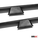 Dachreling Dachgepäckträger für Mitsubishi ASX 2010-2023 Aluminium Schwarz 2tlg