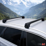 Dachträger Grundtäger für Opel Grandland 2017-2024 75kg Aluminium Schwarz 2 tlg