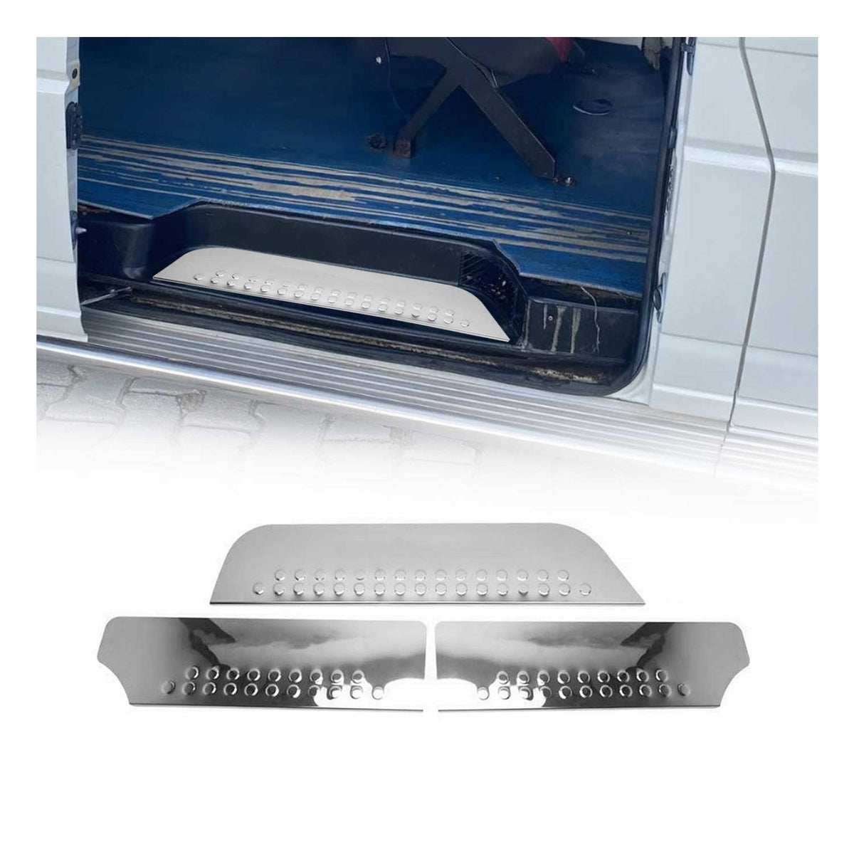 Einstiegsleisten Türschweller für VW T4 1990-2003 Edelstahl Chrom 3tlg