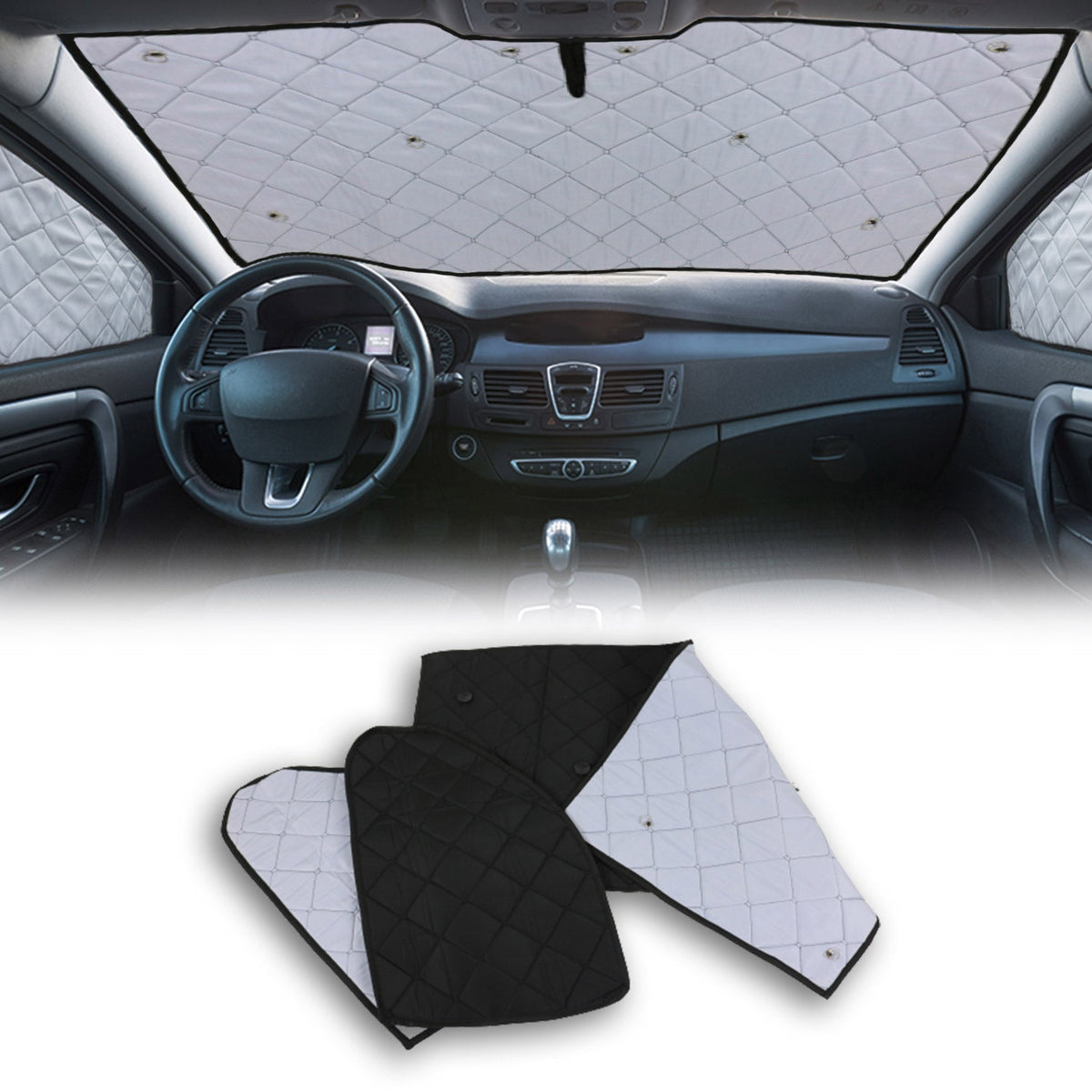 Magnetischer Auto Vorhänge Thermo Sonnenschutz für VW Caddy 2K 2003-2020 3x
