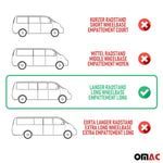 Autoscheiben Vorhang für Opel Vivaro B L2 Einzel Schiebetür & Doppelhecktür