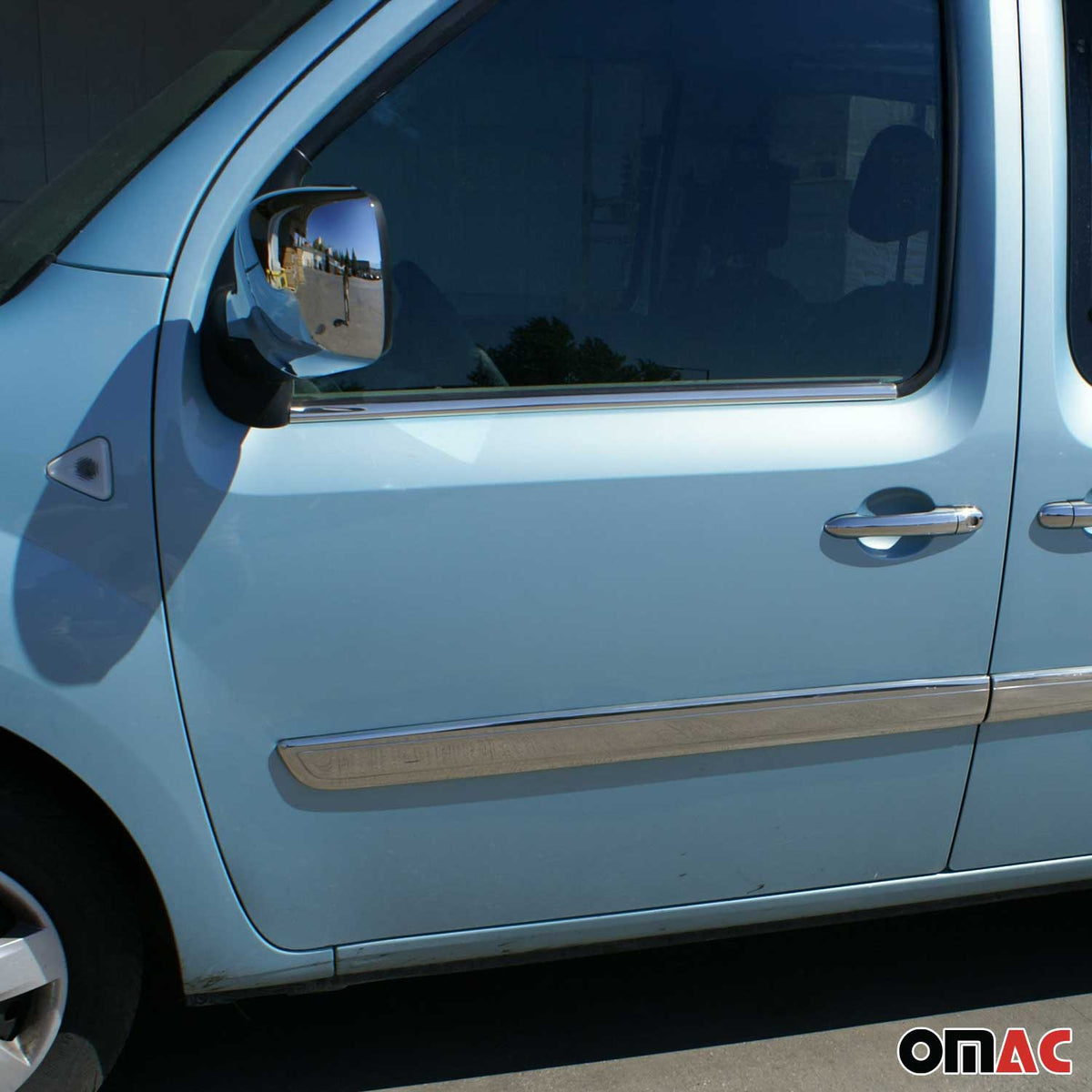 Fensterleisten Zierleisten für Renault Kangoo 2008-2020 Edelstahl Chrom 2tlg