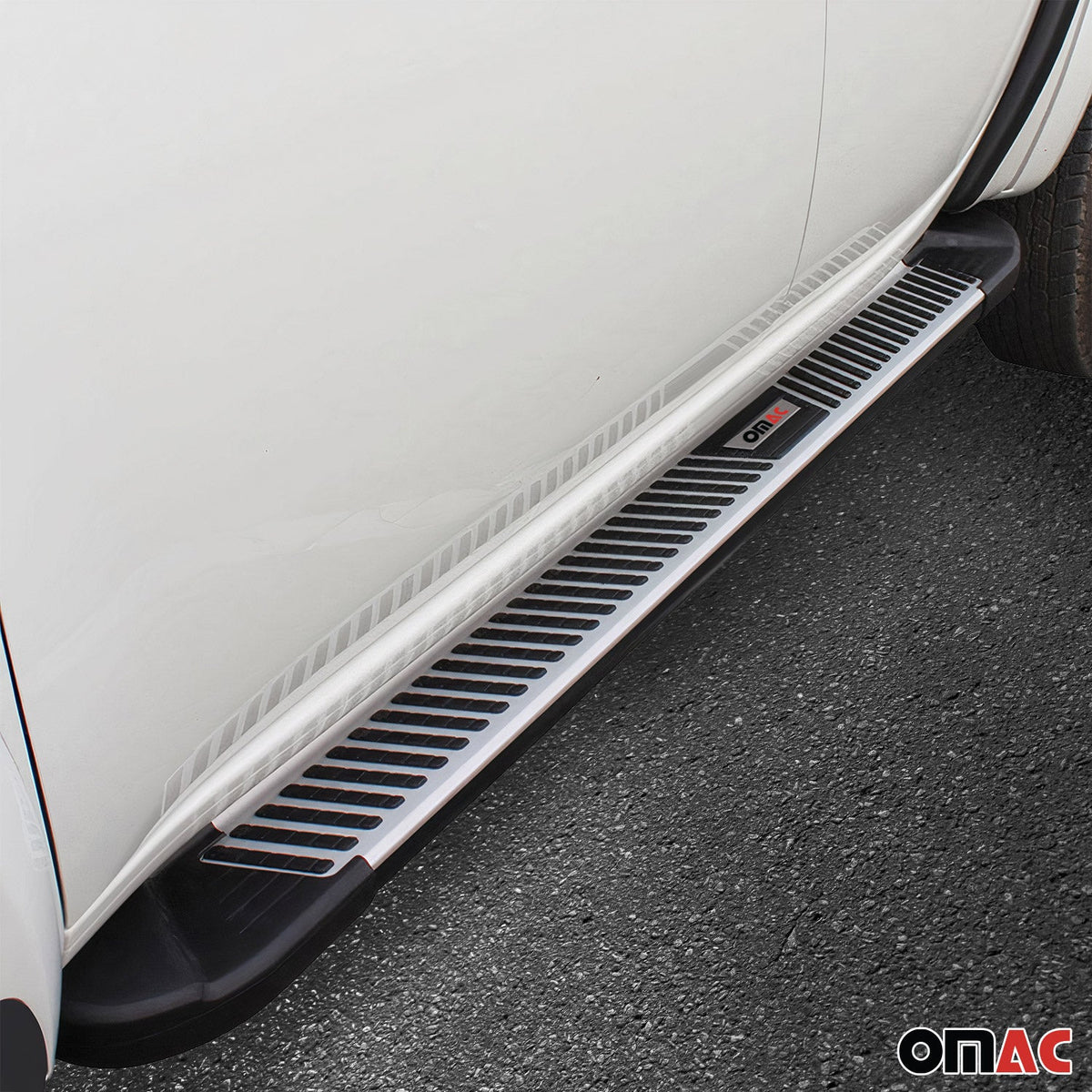 Trittbretter Seitenbretter Seitenschweller für Dacia Dokker 2012-2021 Schwarz