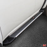 Trittbretter Seitenbretter Seitenschweller für Dacia Dokker 2012-2021 Schwarz