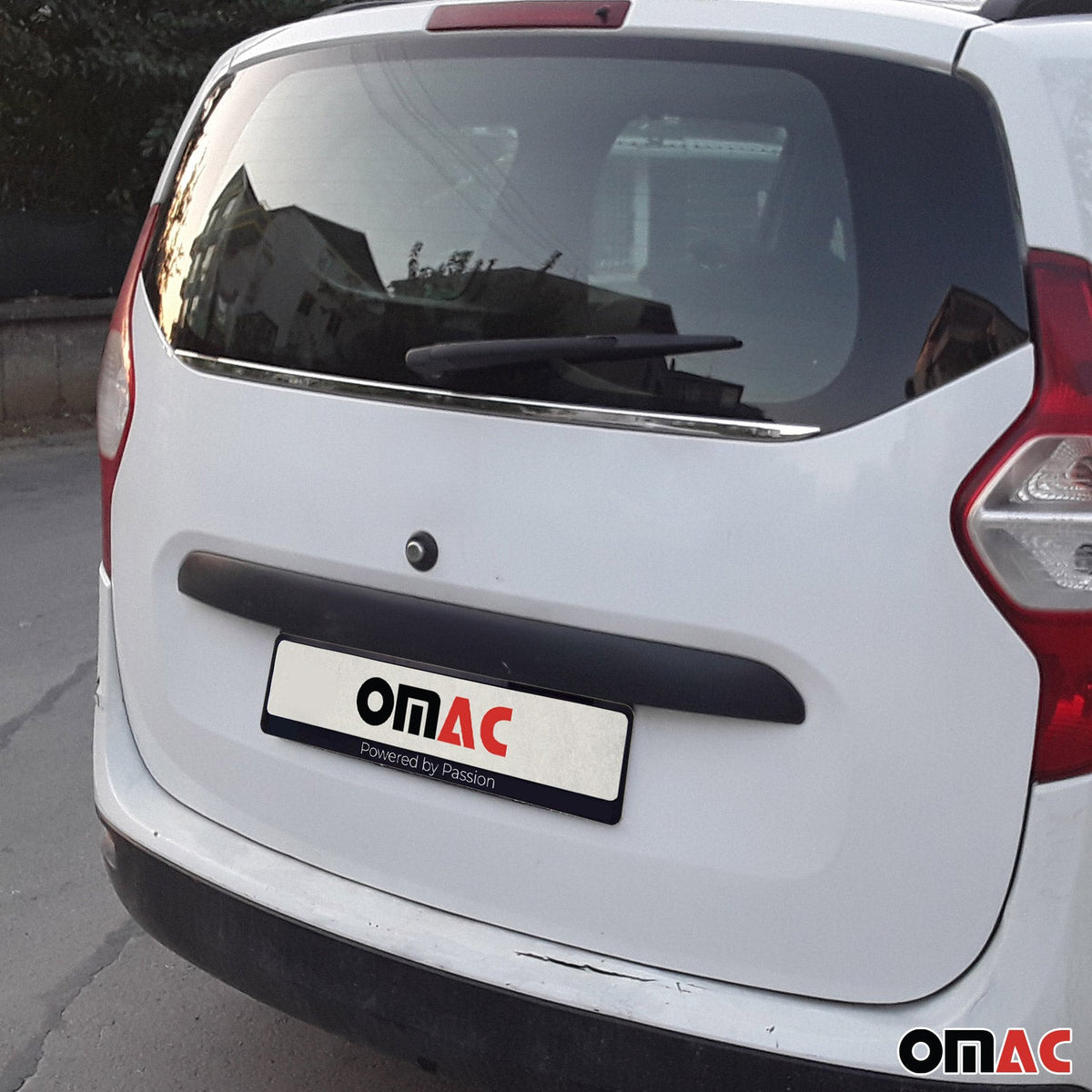 Kofferraumleiste Heckfenster Leiste für Dacia Lodgy 2012-2022 Chrom Edelstahl