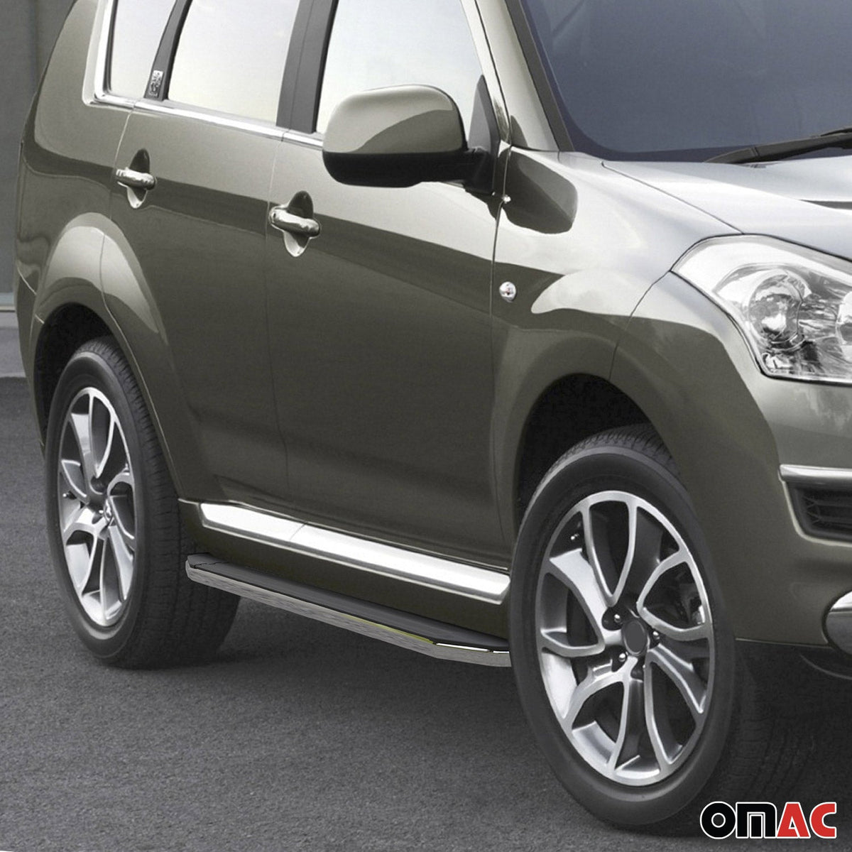 Trittbretter Seitenschweller für Citroen C-Crosser 2007-2013 ABE Alu