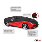SPARCO Auto Schutzhülle Vollgarage Autoabdeckung Schwarz Ganzgarage Autogarage M