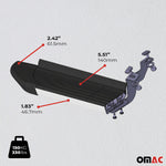 Trittbretter Seitenschweller für Citroen Berlingo L1 1996-2008 Alu Schwarz Grau