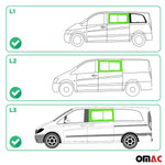 Seitenfenster Schiebefenster für Mercedes Vito W639 2003-14 Vorne Links L1 L2 L3