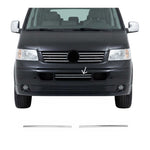 Grillleisten Kühlergrill Leiste für VW Transporter T5 2003-10 Edelstahl Chrom 2x
