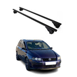 Dachträger Grundträger für Fiat Stilo Multiwagon 2001-2010 75kg Stahl Schwarz 2x