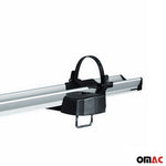 Fahrradträger Dachfahrradträger bis 17kg Aluminium Silber Fahrradhalter 2tlg
