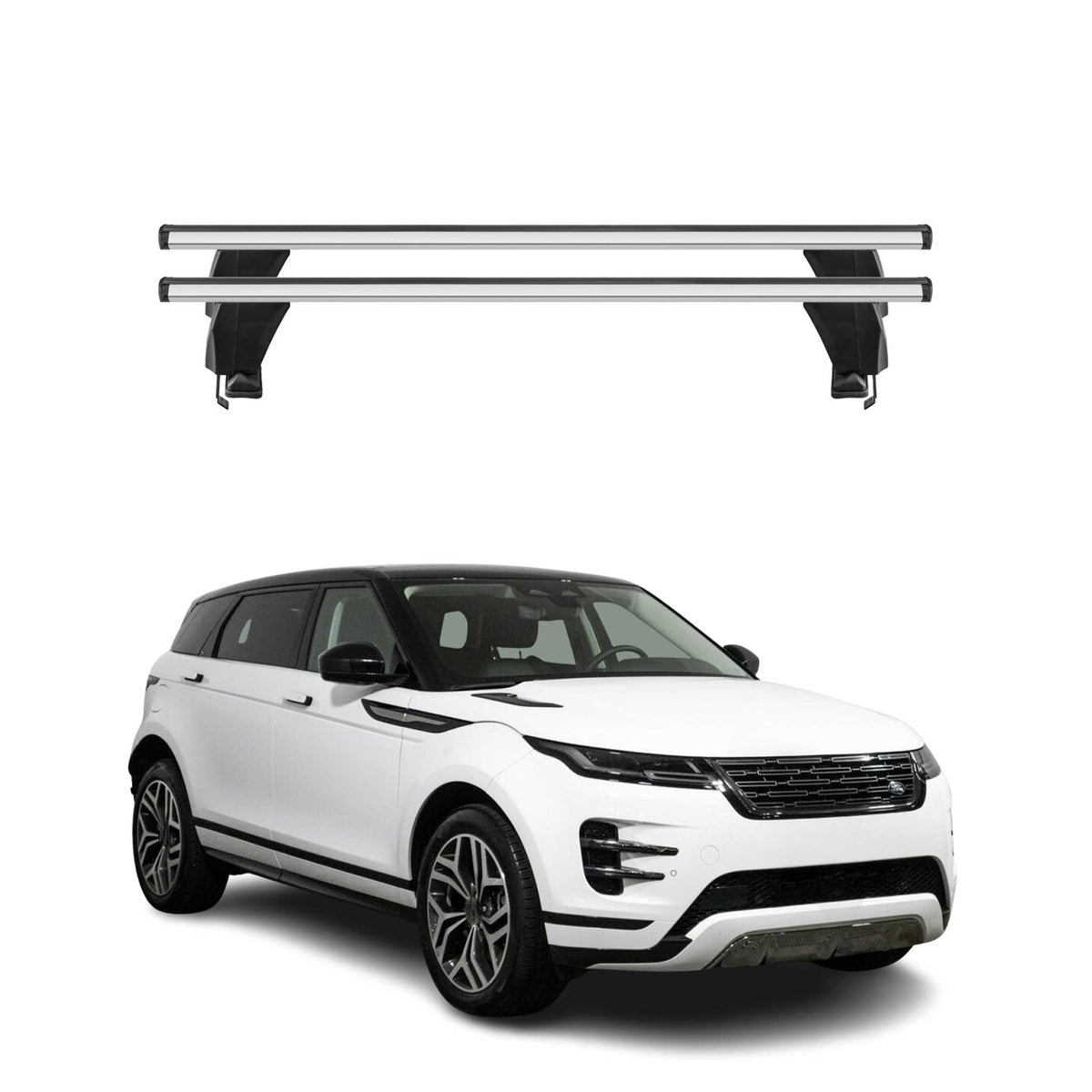 Menabo Dachträger für Land Rover Range Rover Evoque L551 2019-2026 50kg Grau 2x