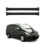 Dachträger Gepäckträger für Mercedes Vito Viano W639 Relingträger Alu Schwarz 2x