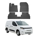 OMAC Gummi Fußmatten für Opel Combo / Combo E 2019-2026 Automatten Schwarz 4tlg