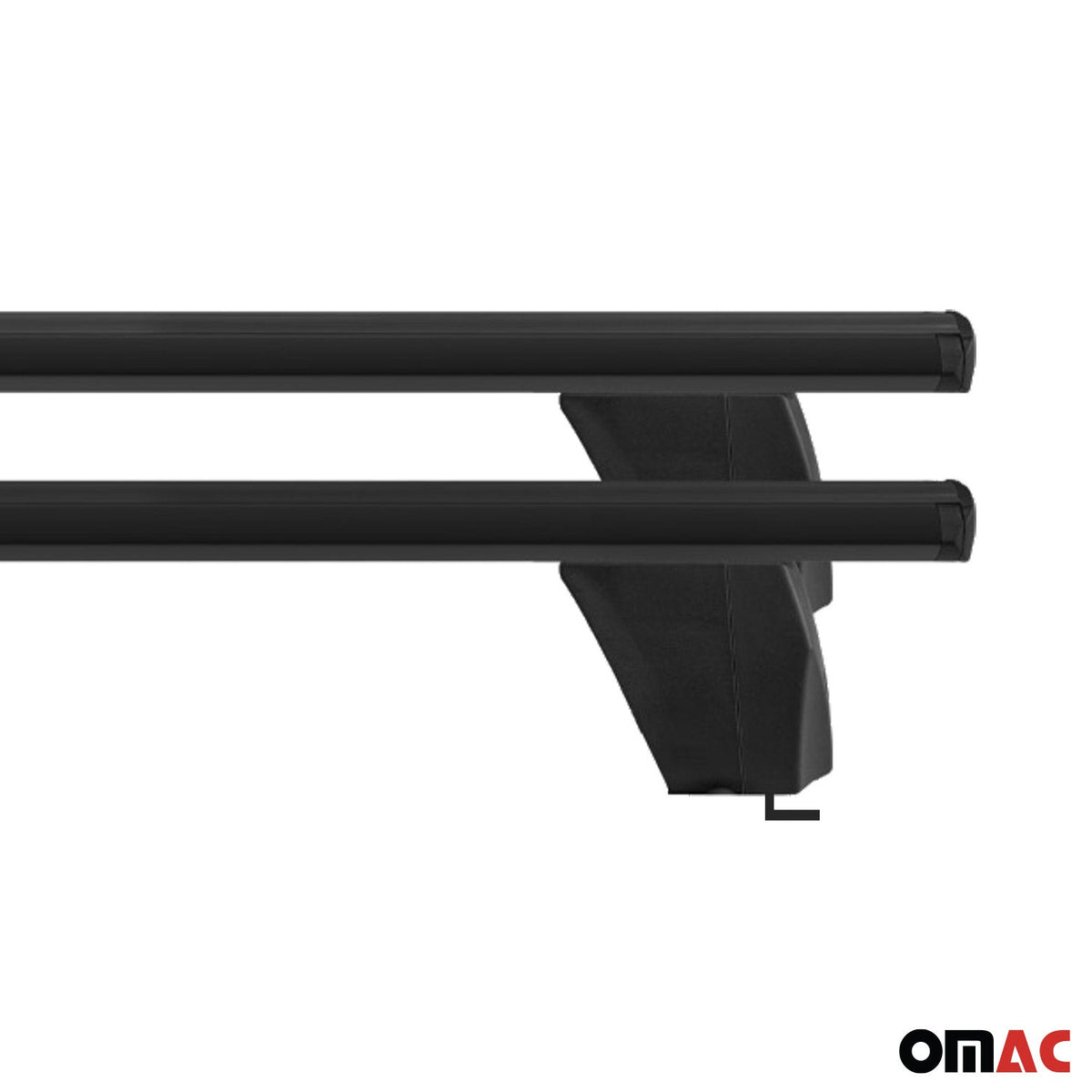 Menabo Dachträger Grundtäger für Tesla Model S 2013-2016 75kg Alu Schwarz 2 tlg