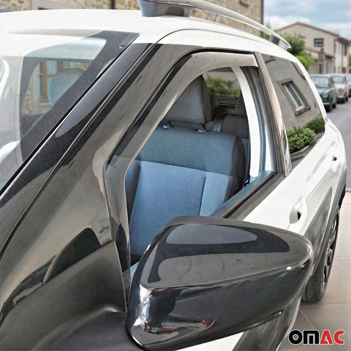 Windabweiser Regenabweiser für Citroen C4 Cactus 2014-2022 Dunkel Acryl 2tlg