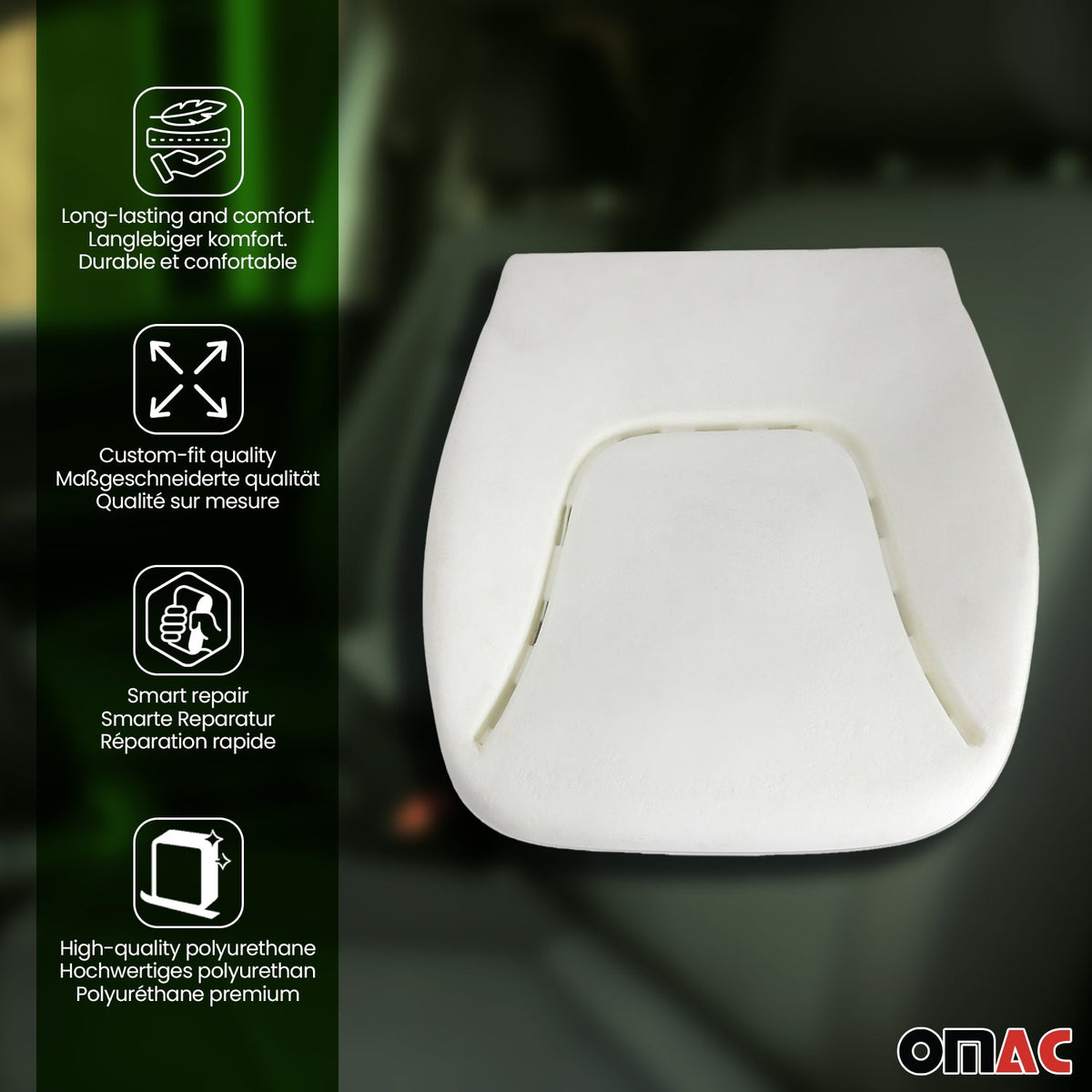 Sitzpolster Schaumstoff für Peugeot Boxer 2006-2026 passgenau links/rechts 1tlg