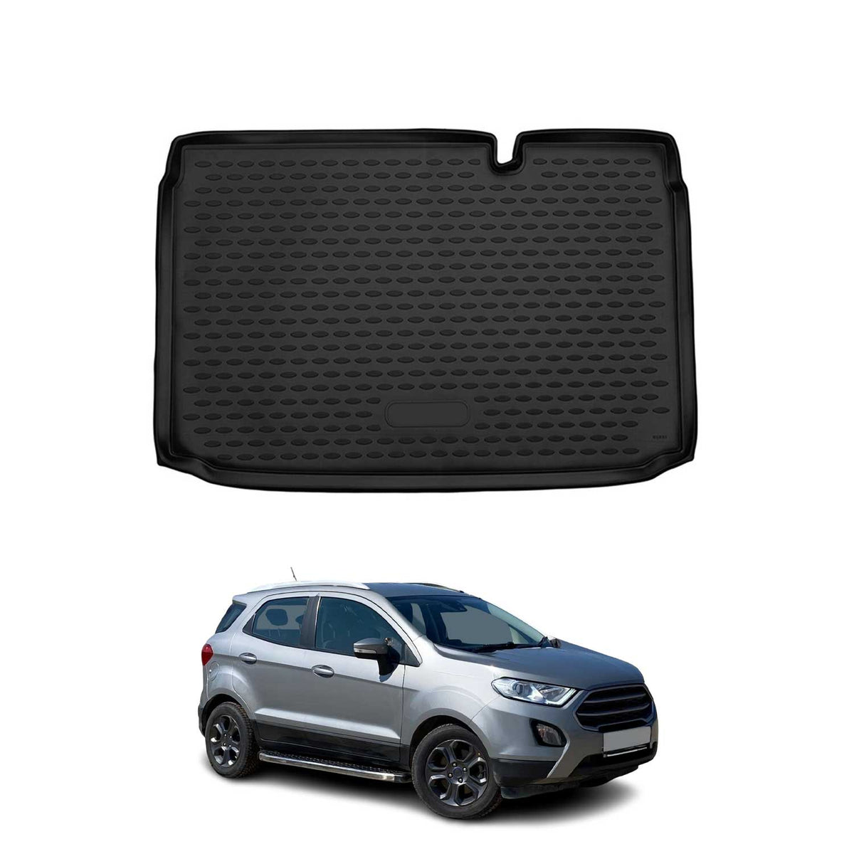 Kofferraummatte Kofferraumwanne für Ford Ecosport 2017-2022 Untere TPE Schwarz