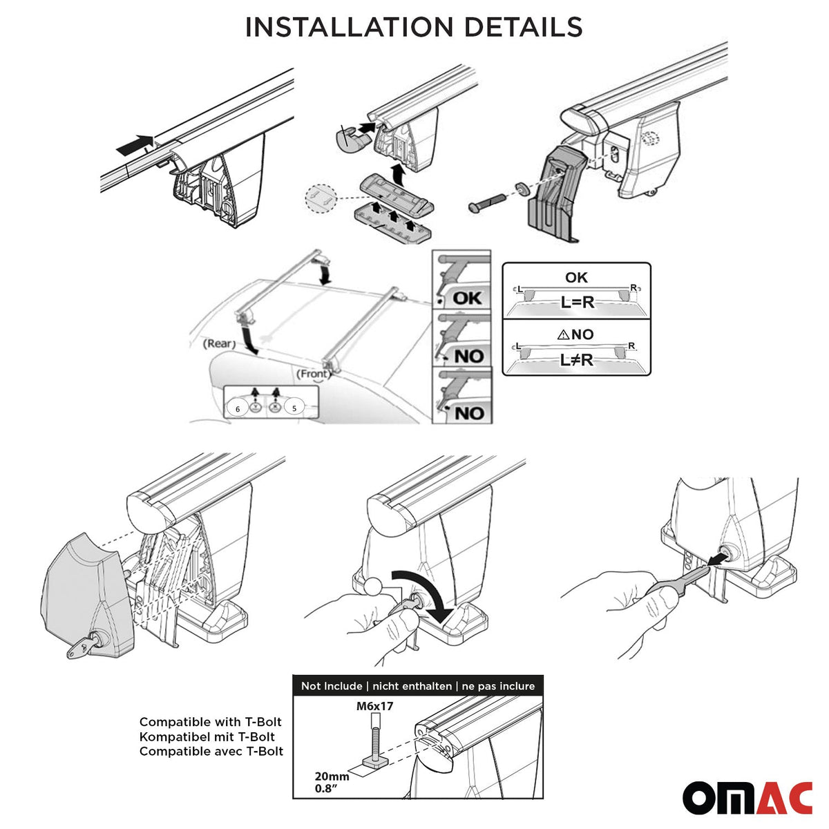 Menabo Dachträger Grundtäger für Volvo V40 1995-2012 50kg Alu Schwarz 2 tlg