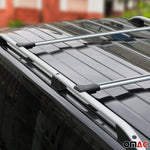 Dachreling + Dachträger SET für VW Caddy 2003-2020 Kurzer Aluminium Silber 4tlg