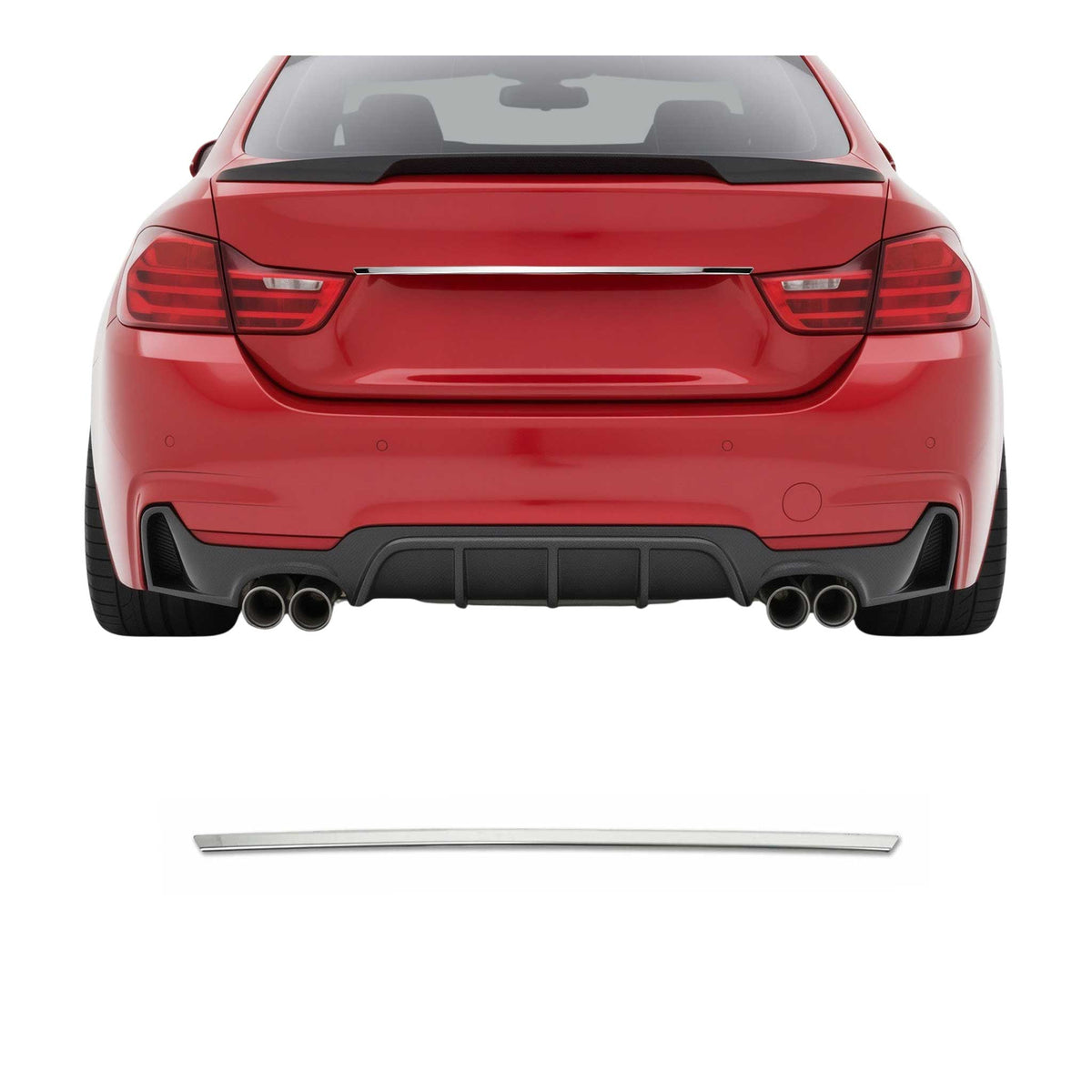Heckklappe Kofferraumöffner für Audi A3 Sportback 2008-2012 Edelstahl Chrom