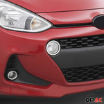 Tagfahrlicht Rahmen Schutz für Hyundai i10 2017-2019 Edelstahl Chrom 2tlg