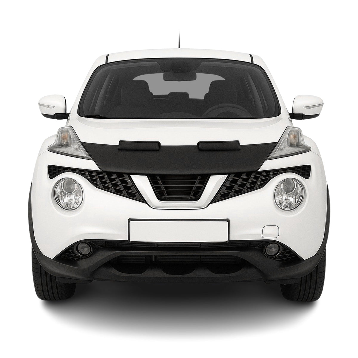Haubenbra Steinschlagschutz Bonnet Bra für Nissan Juke 2014-2019 Schwarz Halb