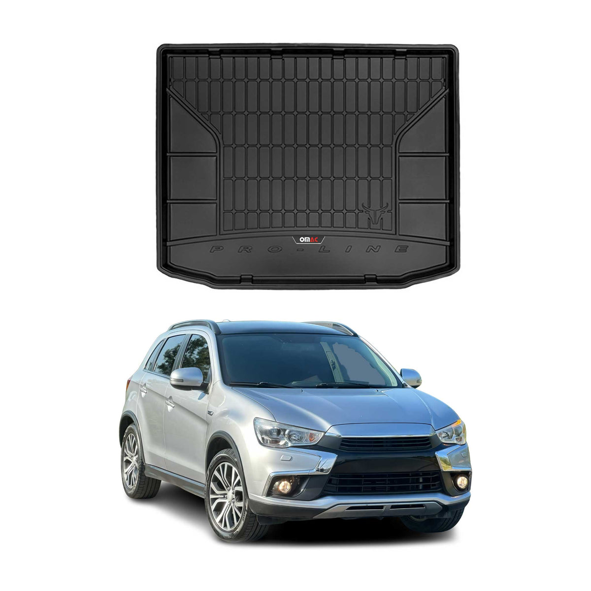 OMAC Gummi Kofferraumwanne für Mitsubishi ASX 2010-2016 TPE Laderaumwanne
