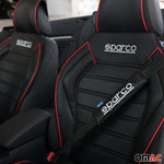 SPARCO Gurtschoner Gurtpolster Sicherheitsgurt Gurtschutz Karbon Schwarz 2x