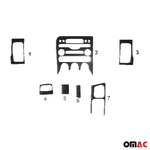 Innenraum Dekor Cockpit für Honda City 2006-2016 Carbon Optik 7tlg