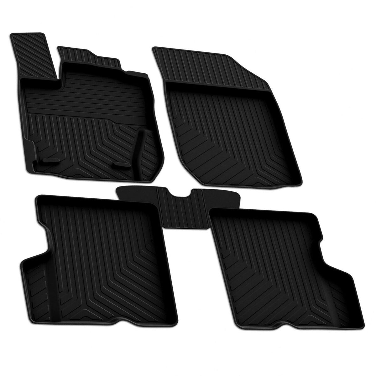 Fußmatten 3D Automatten Gummimatten für Dacia Duster 2010-2017 Gummi Schwarz 4x