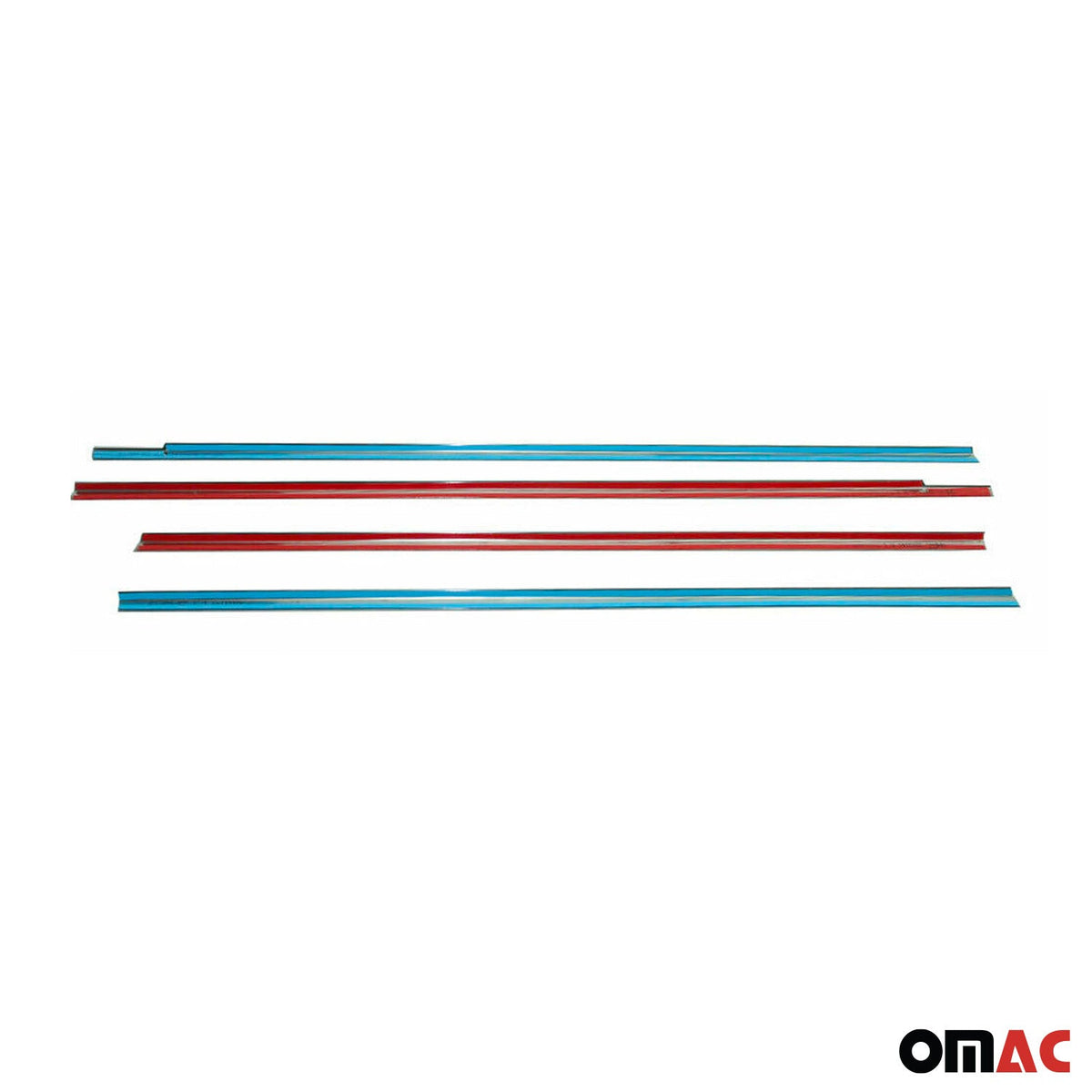 Fensterleisten Zierleisten für Hyundai Accent Era 2005-2011 Stufenheck Chrom 4x