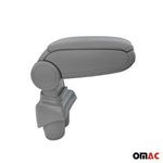 Mittelarmlehne Armlehne Mittelkonsole für VW Touran 2003-2015 PU-Leder ABS Grau